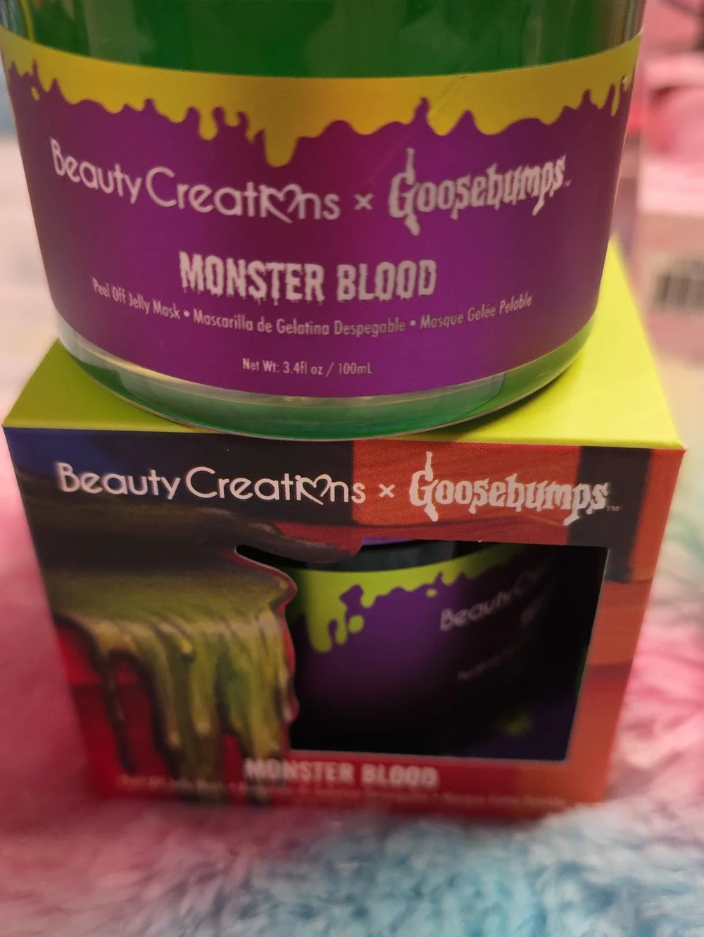Beauty Creations Goosebumps Monster Blood Peel Off Mask - Purple & Green